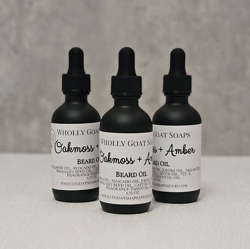 Oak Moss + Amber Beard Oil
