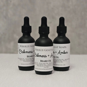 Oak Moss + Amber Beard Oil