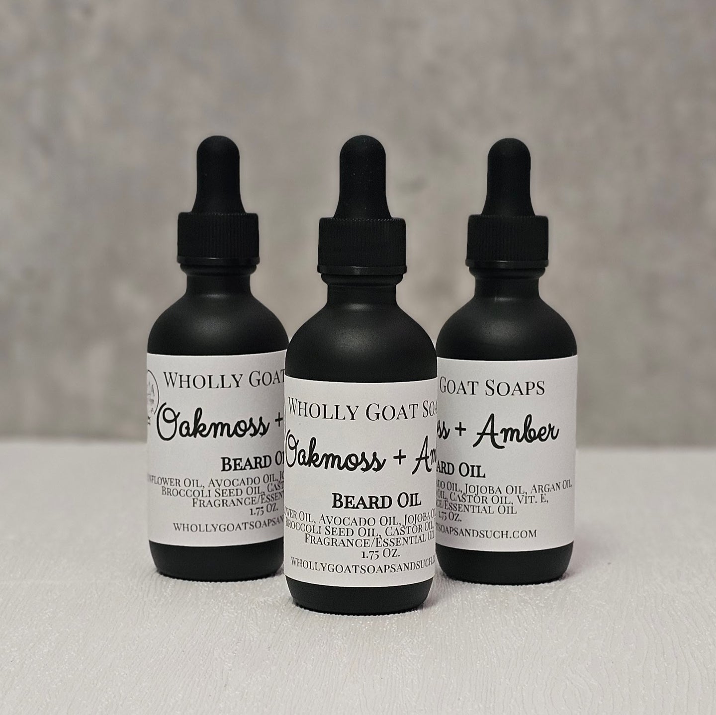 Oak Moss + Amber Beard Oil